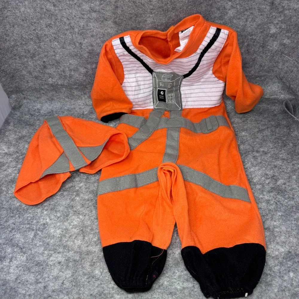 Star Wars Costume X-Wing Fighter Pilot Toddler 24M Halloween Orange Rubies
